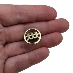 Vintage Children Holding Hands Gold Tone Enamel‎ Lapel Pin